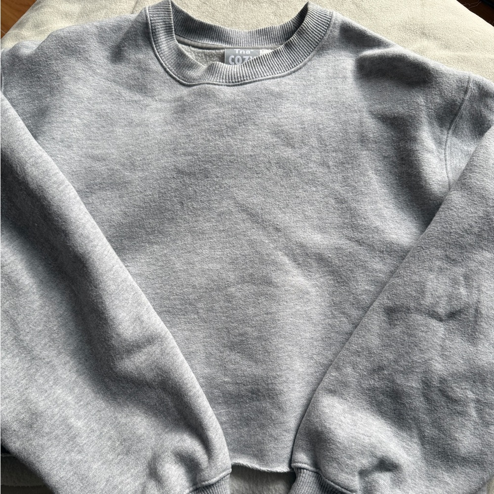 TNA Cozy Sweatfleece Perfect Crewneck Sweatshirt